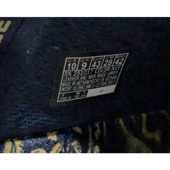 Skechers x Snoop Dogg Navy Paisley Bandana Leather Sneakers 10 - Picture 4 of 8